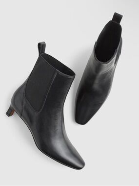 NWT! MADEWELL Women’s The Dimes Chelsea Boot in True Black Leather, Size 10